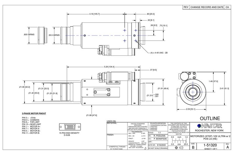 Navitar 1-51320 Guide Navitar 1-51320 Guide