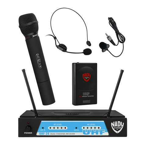 Nady Systems UHF-4 owner's manual