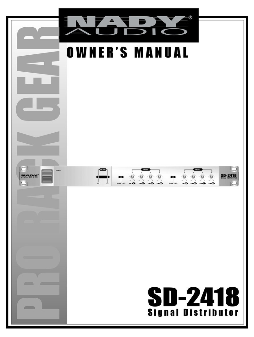 Nady Systems SD-2418 owner's manual