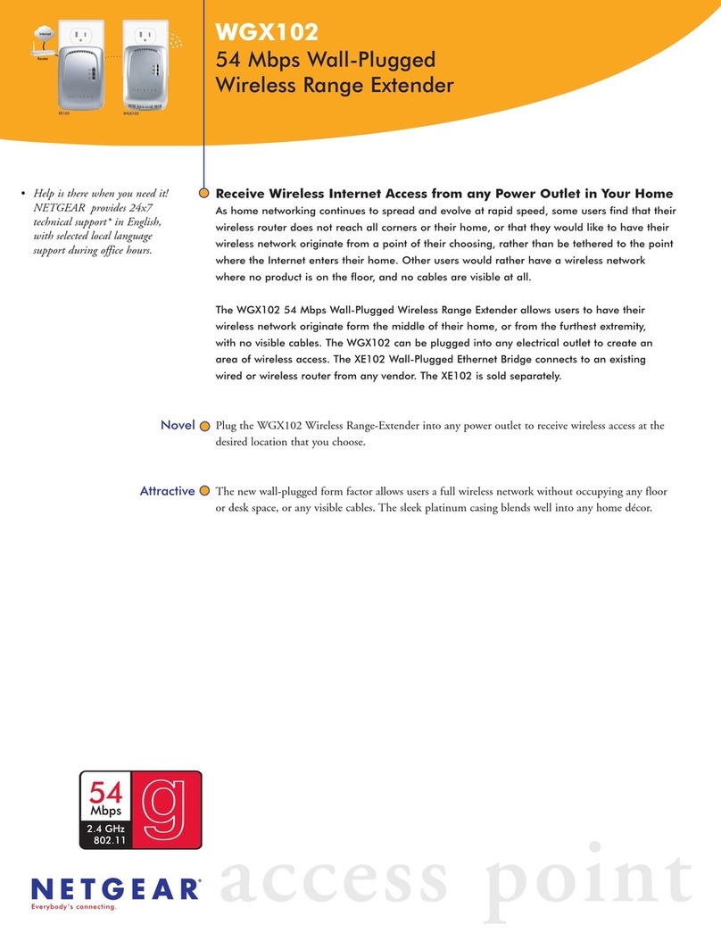 NETGEAR WGX102 Specifications