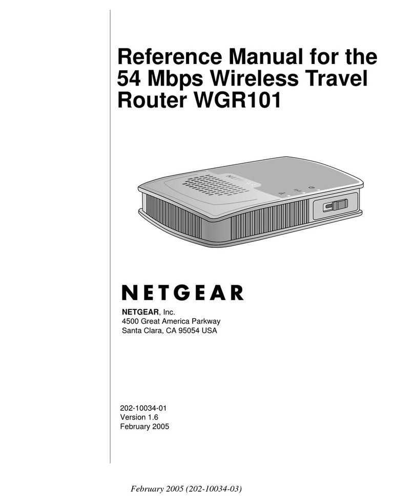 NETGEAR WGR101 Reference manual