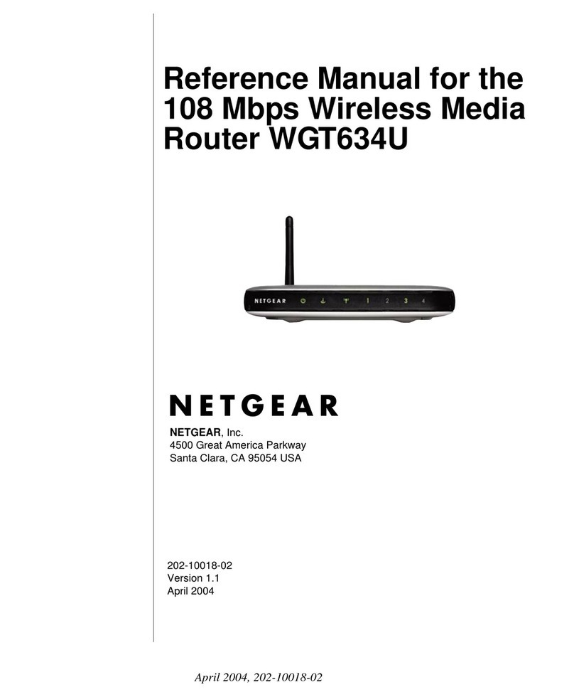 NETGEAR WGT634U Reference manual