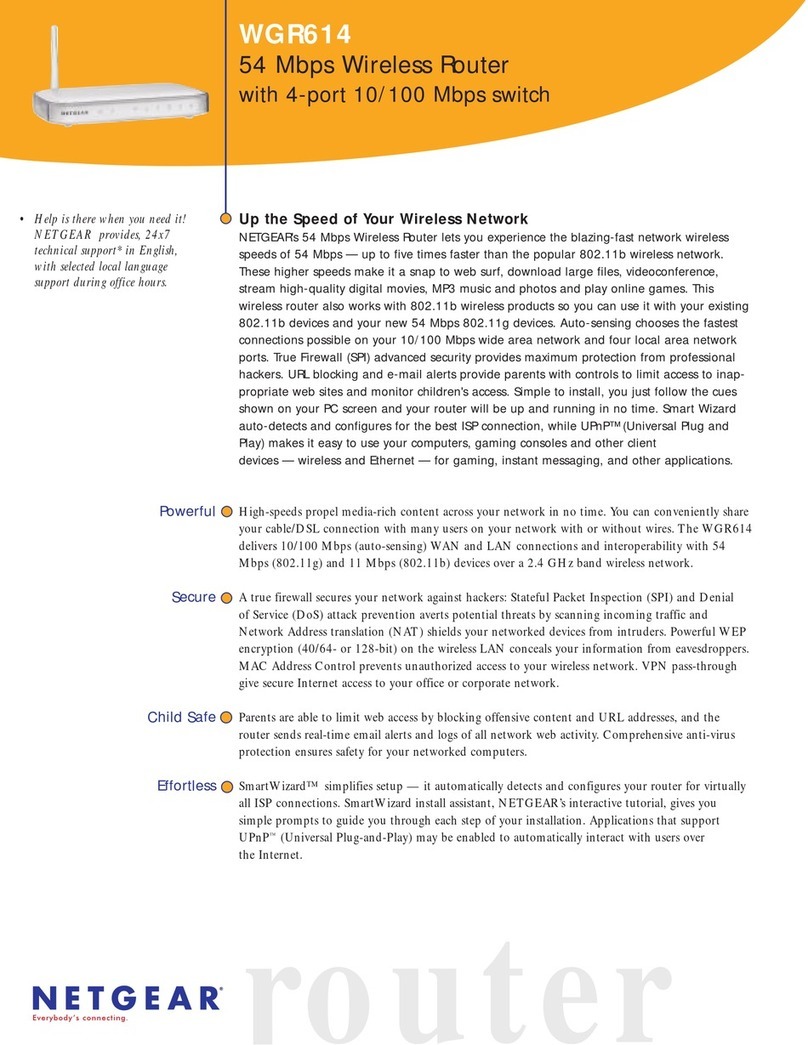 NETGEAR WGR614 User manual