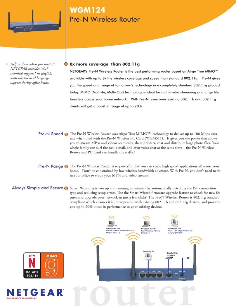 NETGEAR WGM124 User manual