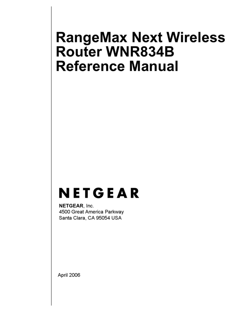 NETGEAR RangeMax WNR834B User manual