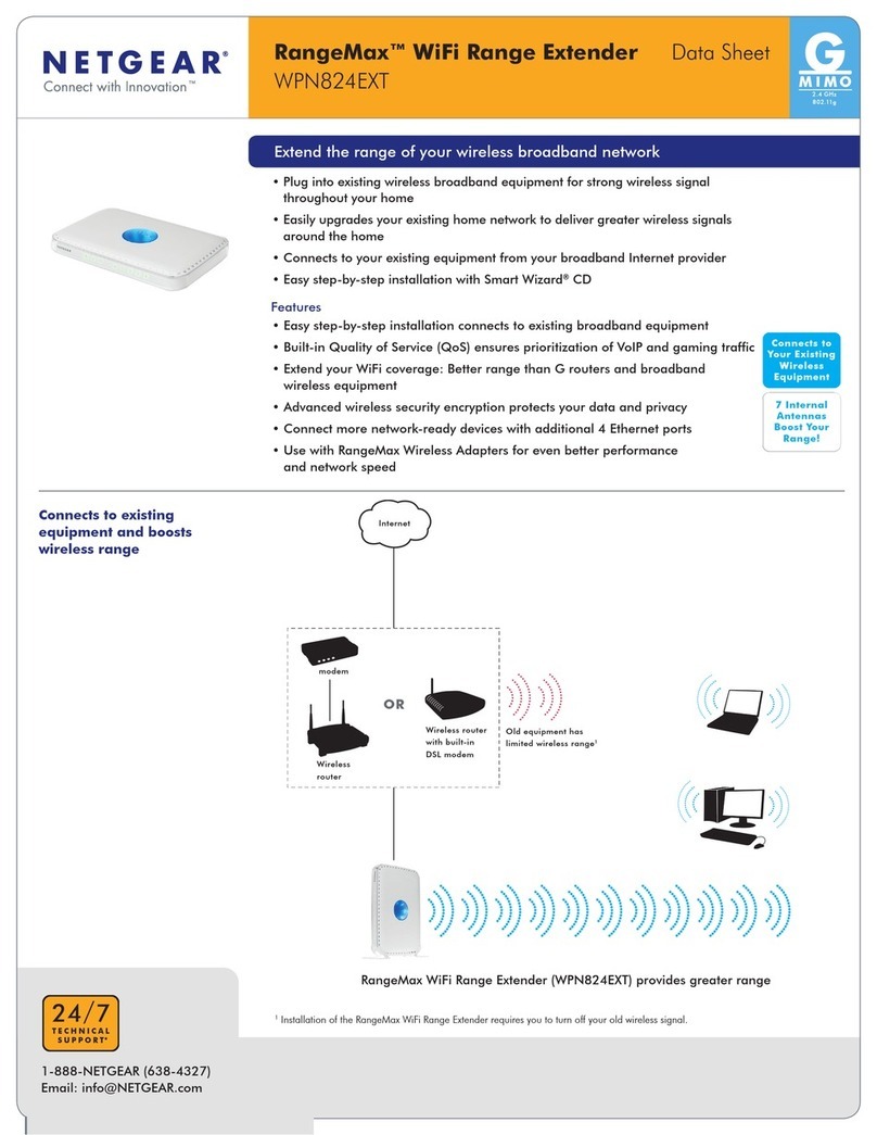 NETGEAR RangeMax WPN824EXT User manual