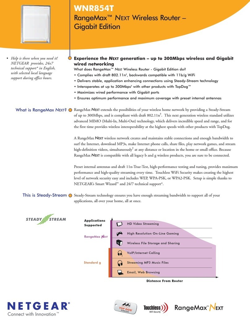 NETGEAR RangeMax NEXT WNR854T User manual
