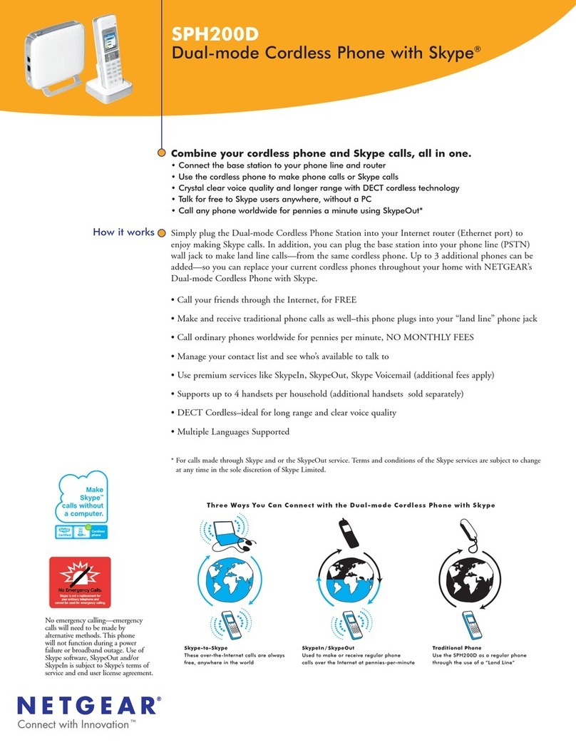 NETGEAR SPH200D - Cordless Phone / VoIP User manual