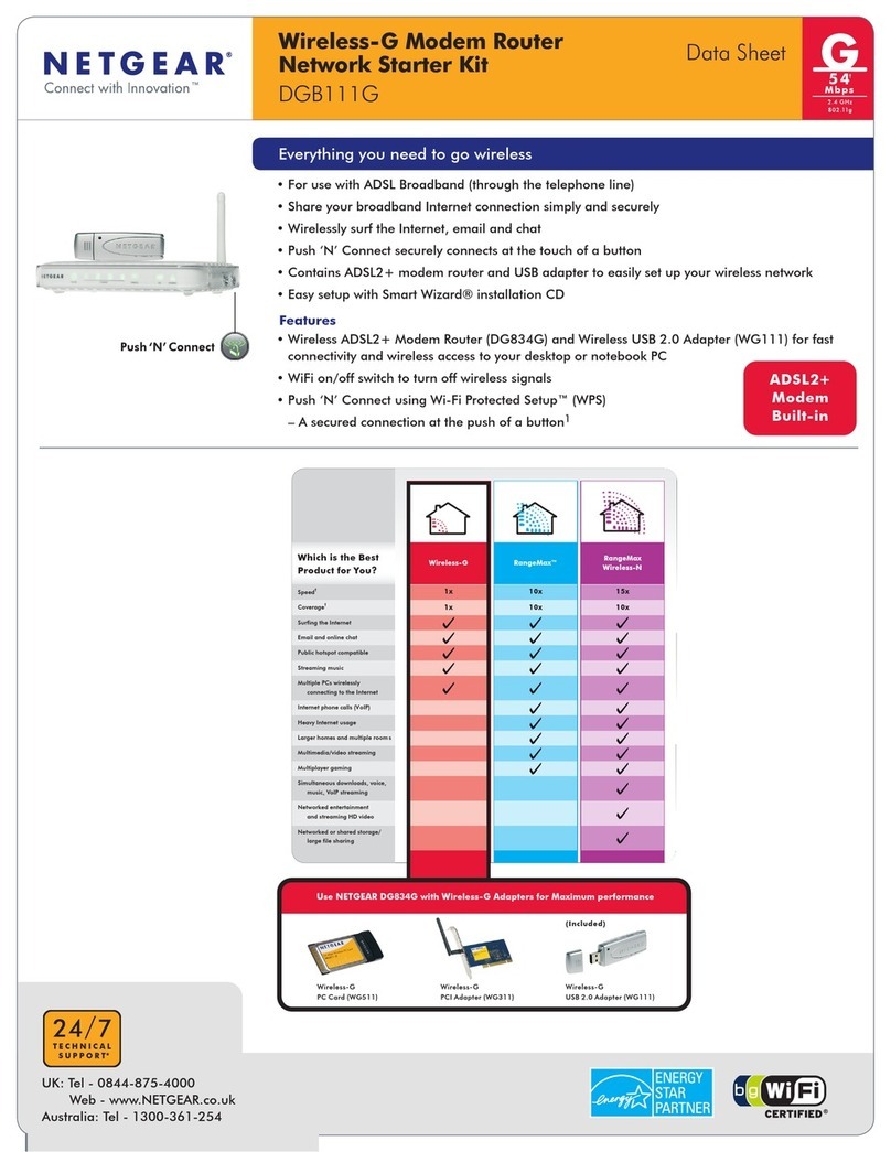 NETGEAR DG834G v5 User manual