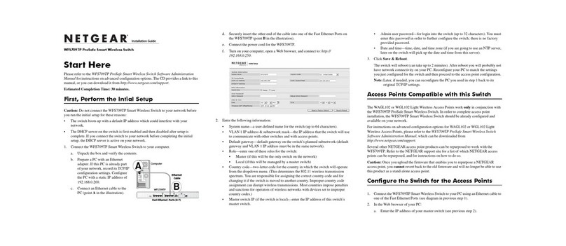 NETGEAR WFS709TP - ProSafe Smart Wireless Controller User manual