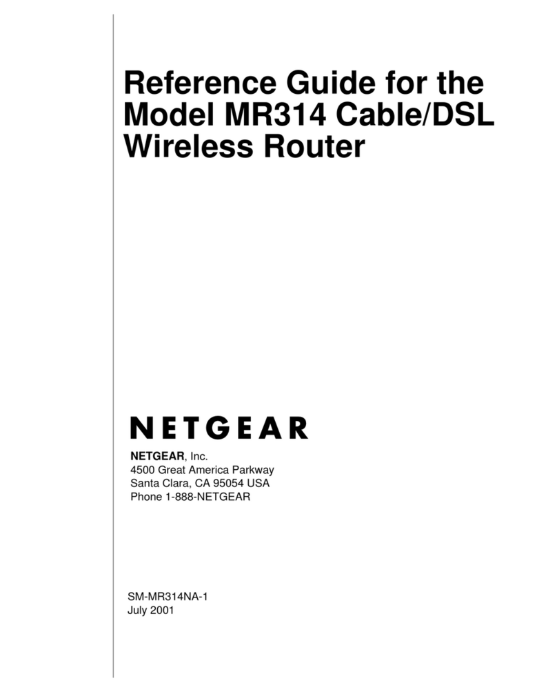 NETGEAR MR314 - Wireless Router User manual