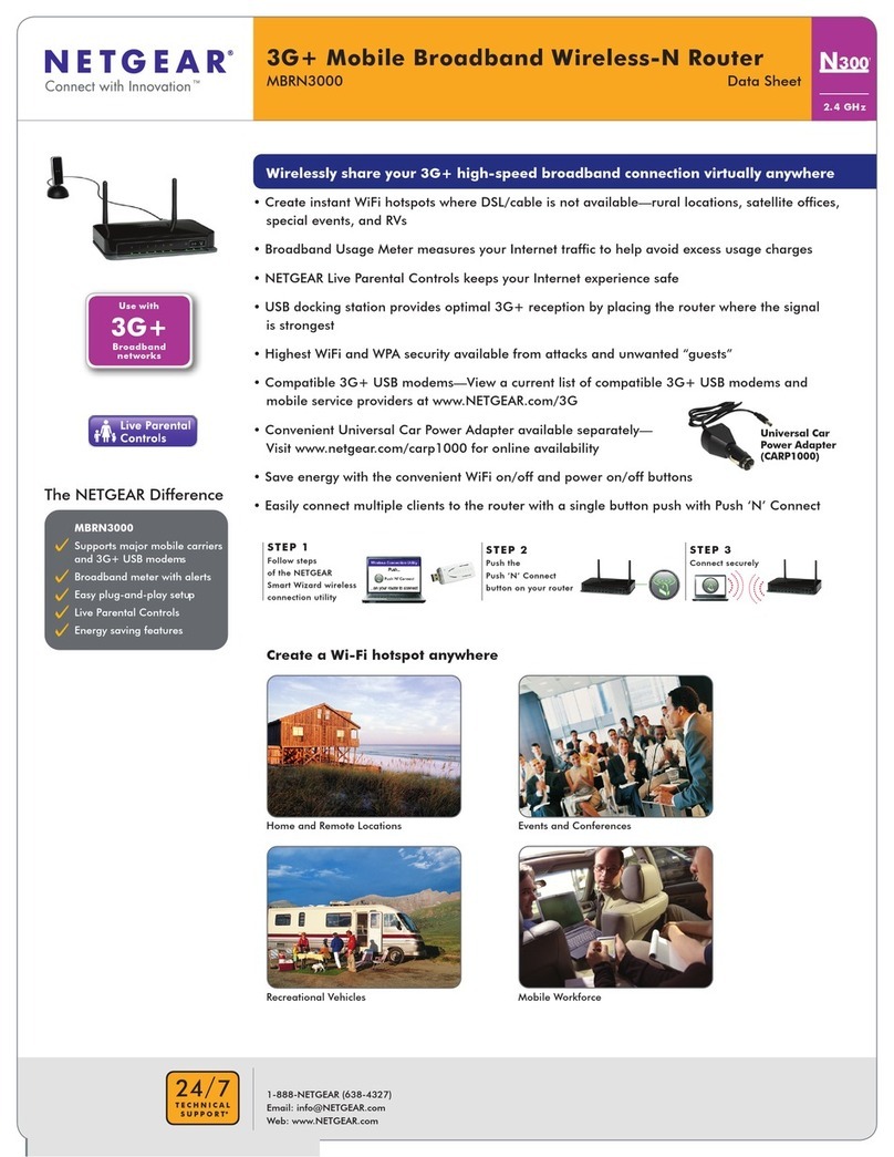 NETGEAR MBRN3000 - 3G/4G Mobile Broadband Wireless-N... User manual