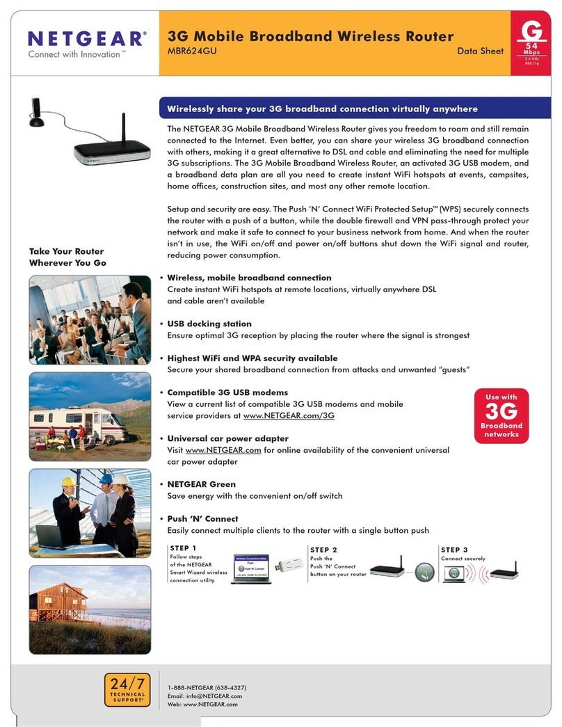 NETGEAR MBR624GU - 3G Mobile Broadband Wireless... User manual