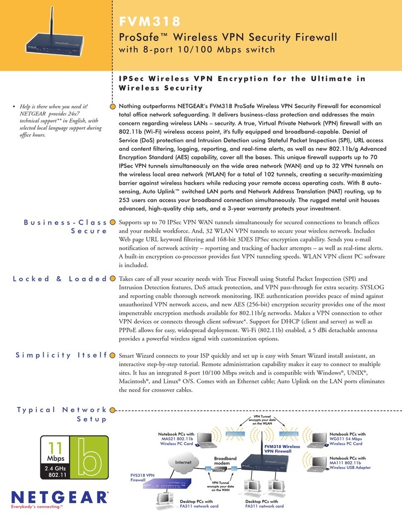 NETGEAR ProSafe FVM318 User manual