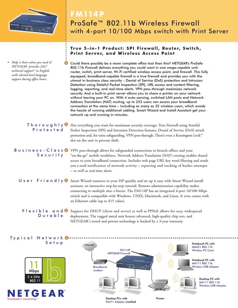 NETGEAR ProSafe FM114P User manual