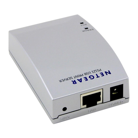 NETGEAR PS121 - USB Mini Print Server User manual NETGEAR PS121 - USB Mini Print Server User manual
