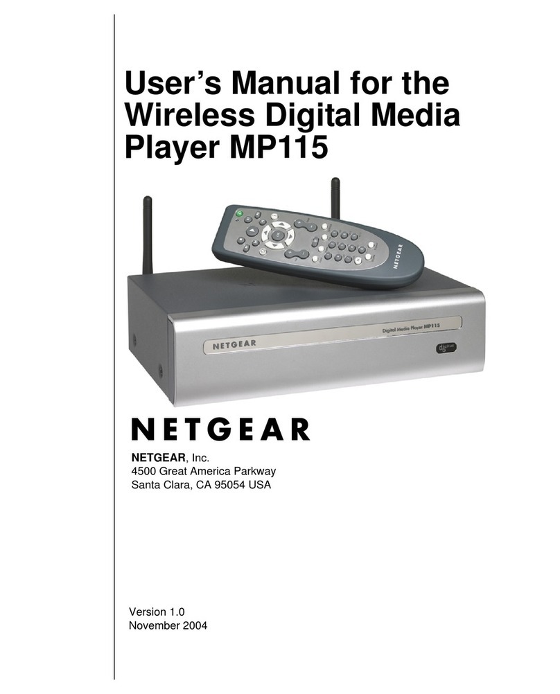 NETGEAR MP115 - Wireless Digital Media Player user manual