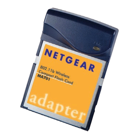 NETGEAR MA701 - 802.11b 11 Mbps Compact Flash Card User manual