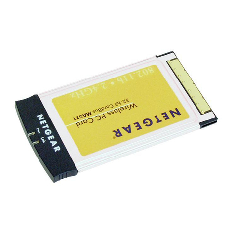 NETGEAR MA521 - 802.11b Wireless PC Card User manual
