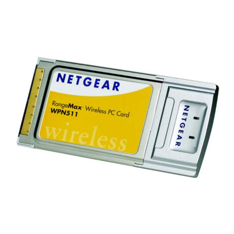 NETGEAR WPN511 - RangeMax Wireless PC Card installation guide NETGEAR WPN511 - RangeMax Wireless PC Card installation guide