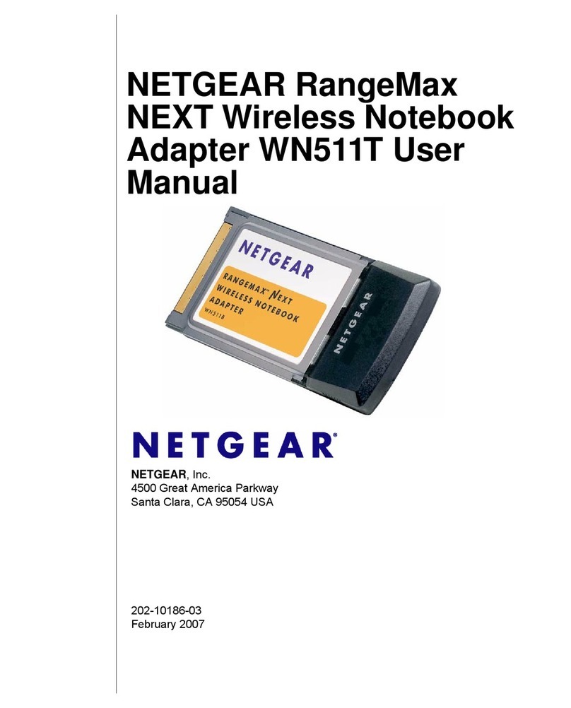 NETGEAR RangeMax WN511T User manual