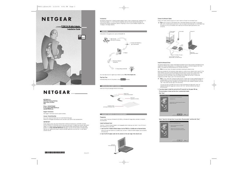 NETGEAR FA411 installation guide