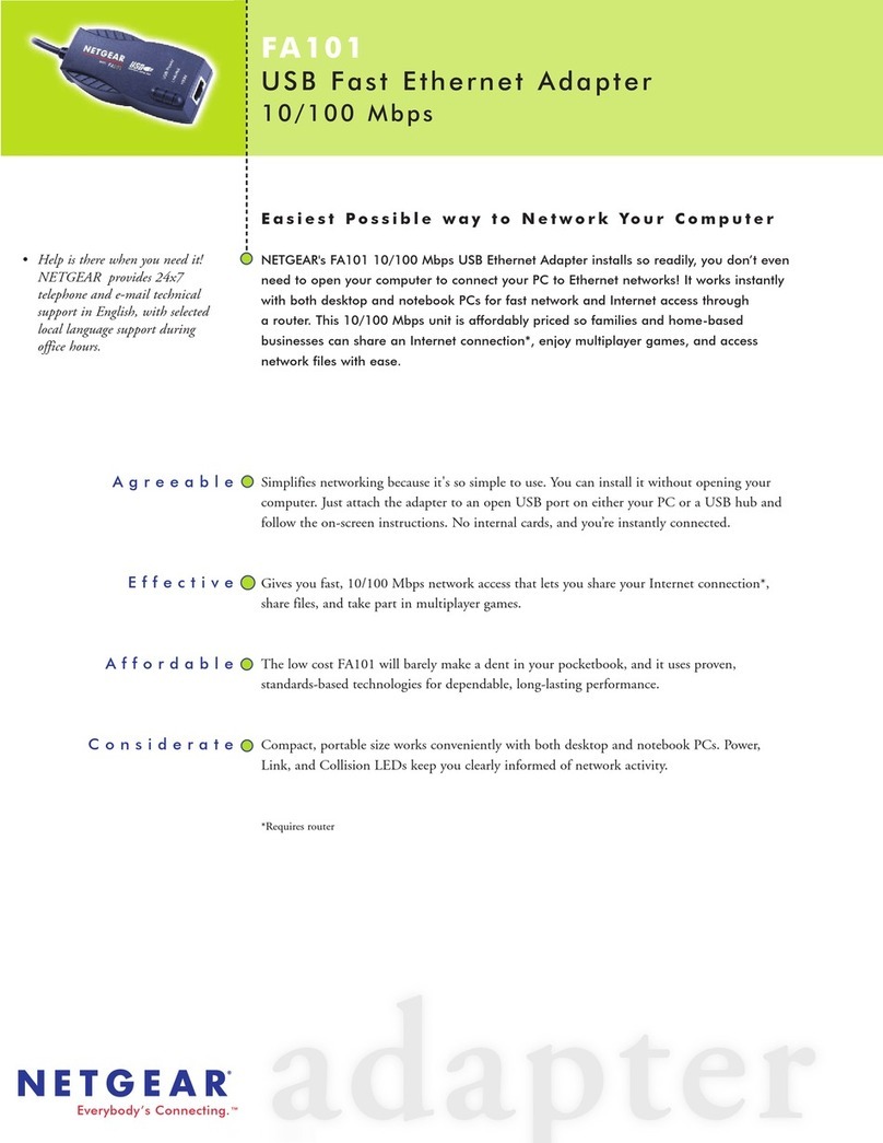 NETGEAR FA101 User manual