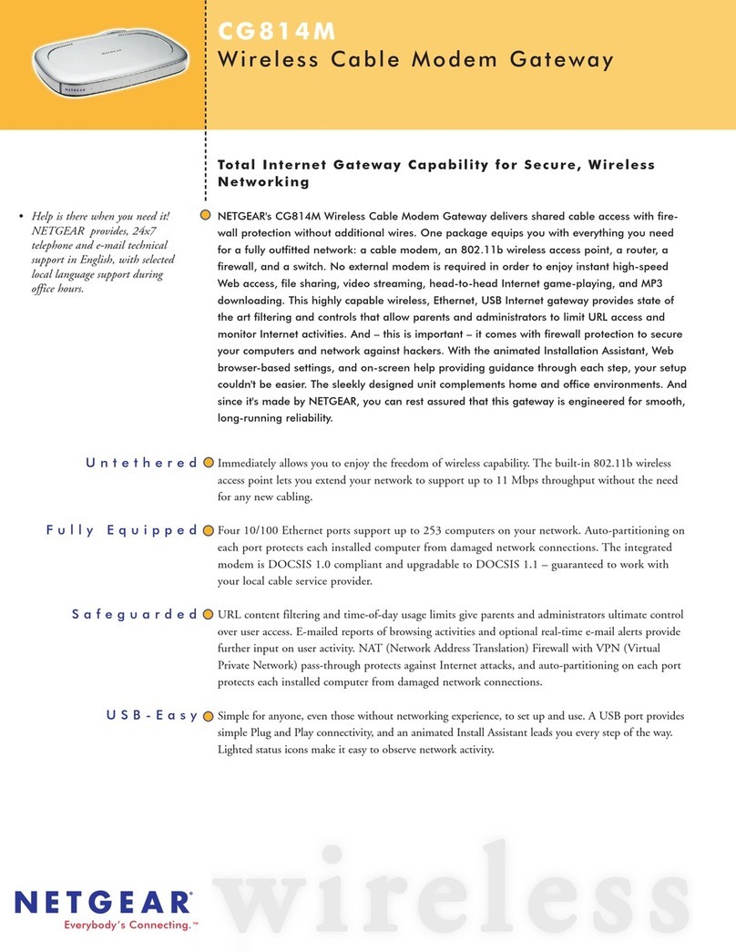 NETGEAR CG814M Brochure & specs