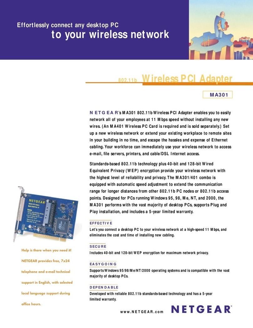 NETGEAR MA 301 User manual