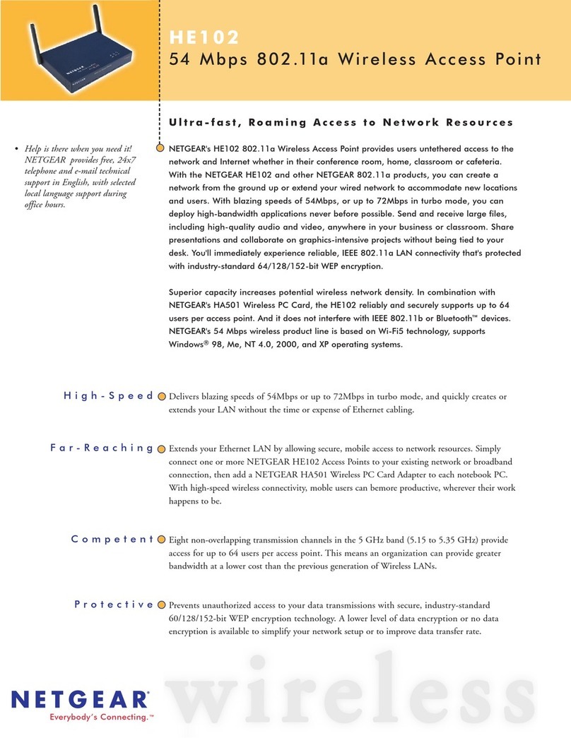 NETGEAR HE102 - Wireless Access Point User manual