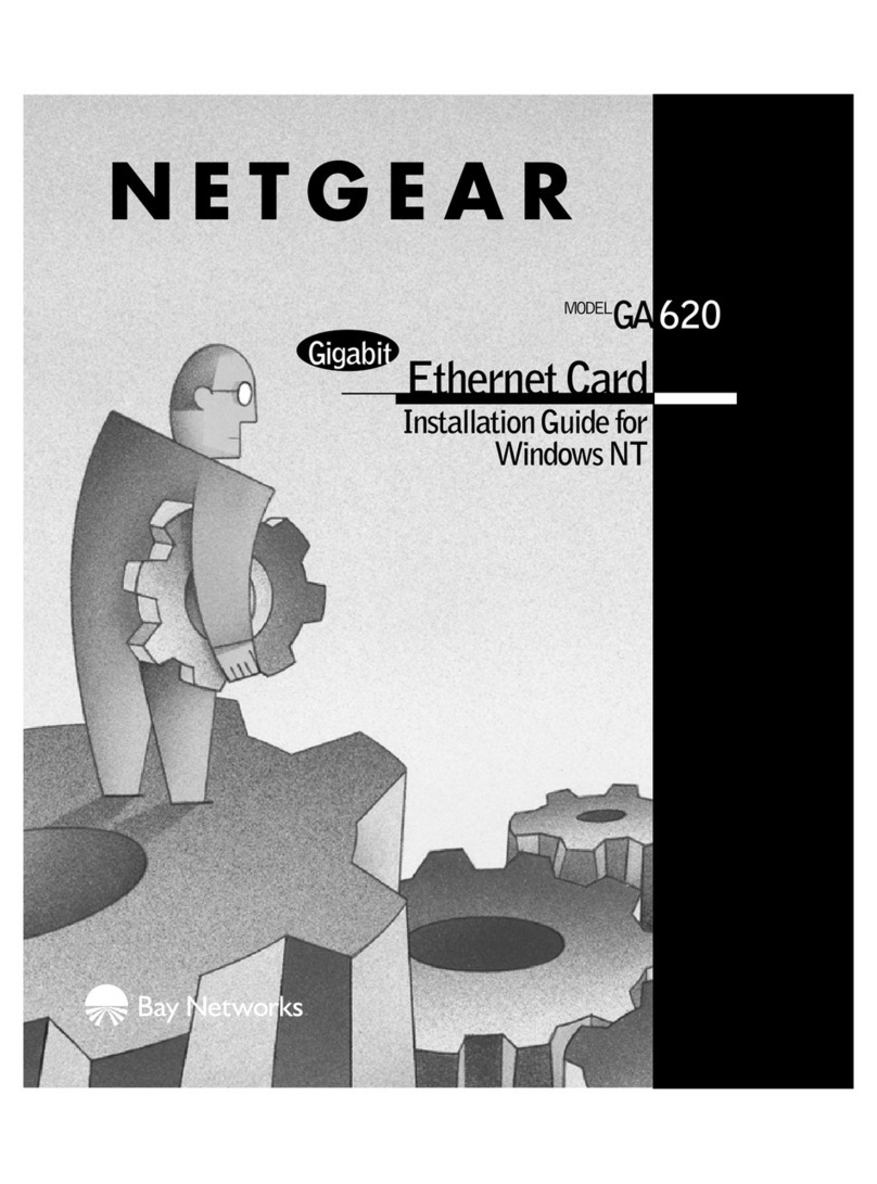 NETGEAR GA620 - PCI Fiber Card User manual