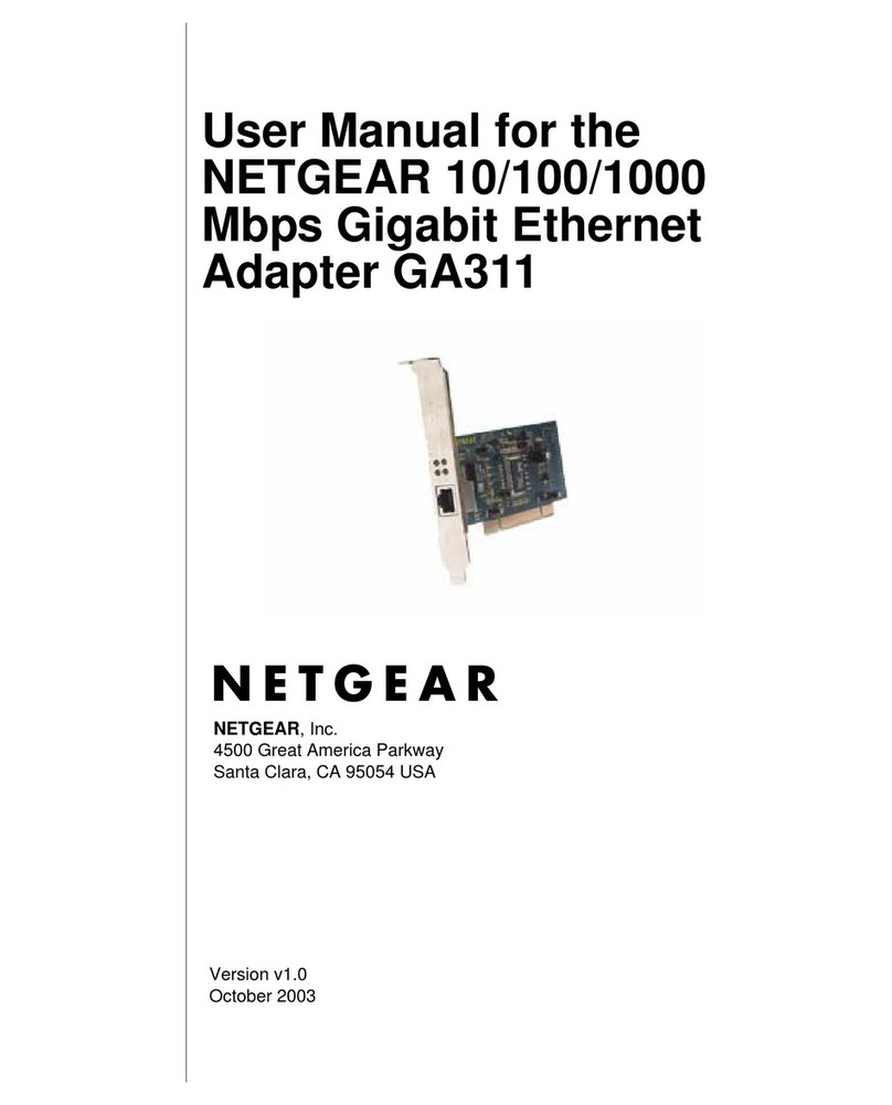 NETGEAR GA311 - Gigabit PCI Adapter user manual NETGEAR GA311 - Gigabit PCI Adapter user manual