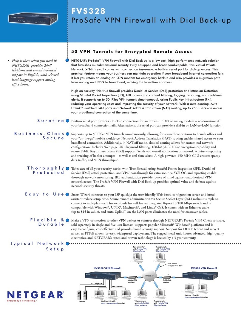 NETGEAR FVS328 - ProSafe VPN Firewall User manual