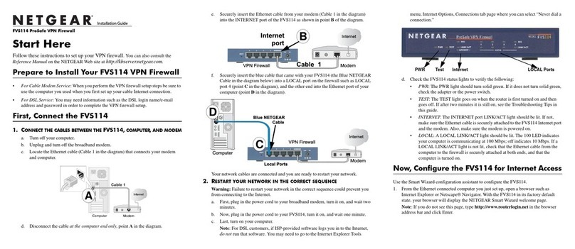 NETGEAR ProSafe FVS114 User manual NETGEAR ProSafe FVS114 User manual