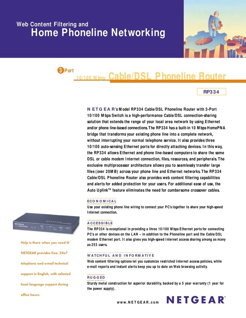 NETGEAR RP334 User manual