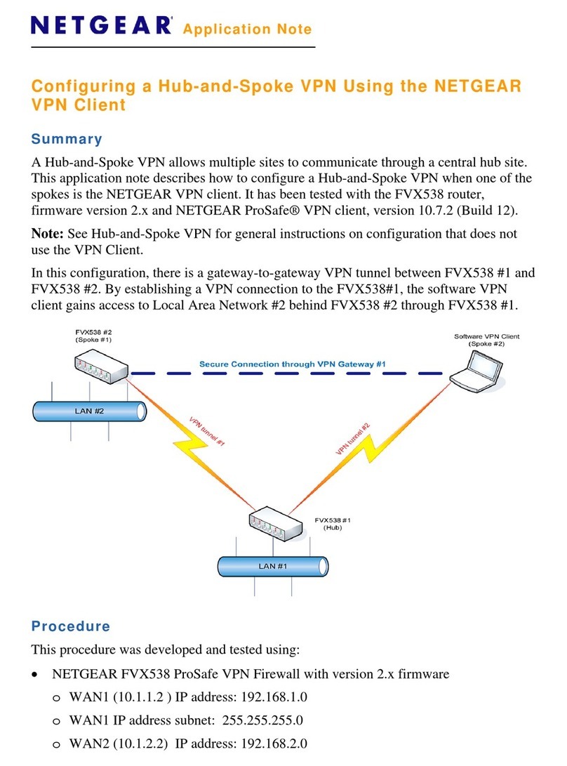 NETGEAR ProSafe FVX538 Application note