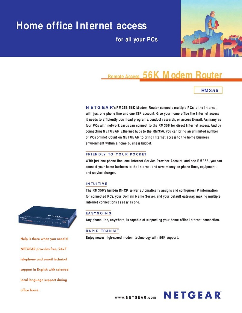 NETGEAR RM356 - Router - EN User manual NETGEAR RM356 - Router - EN User manual