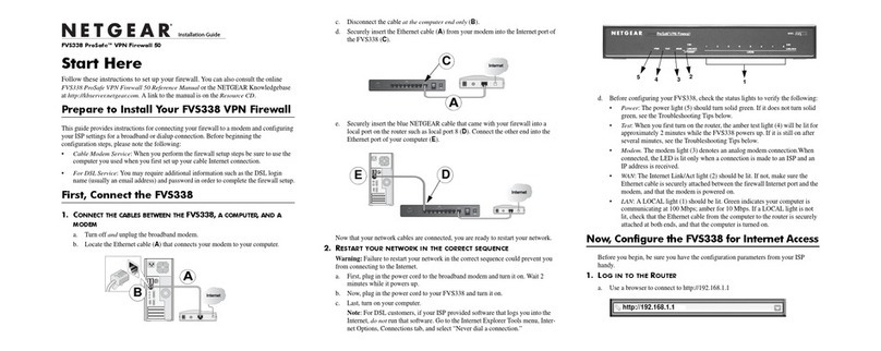 NETGEAR FVS338 - ProSafe VPN Firewall 50 Router User manual NETGEAR FVS338 - ProSafe VPN Firewall 50 Router User manual