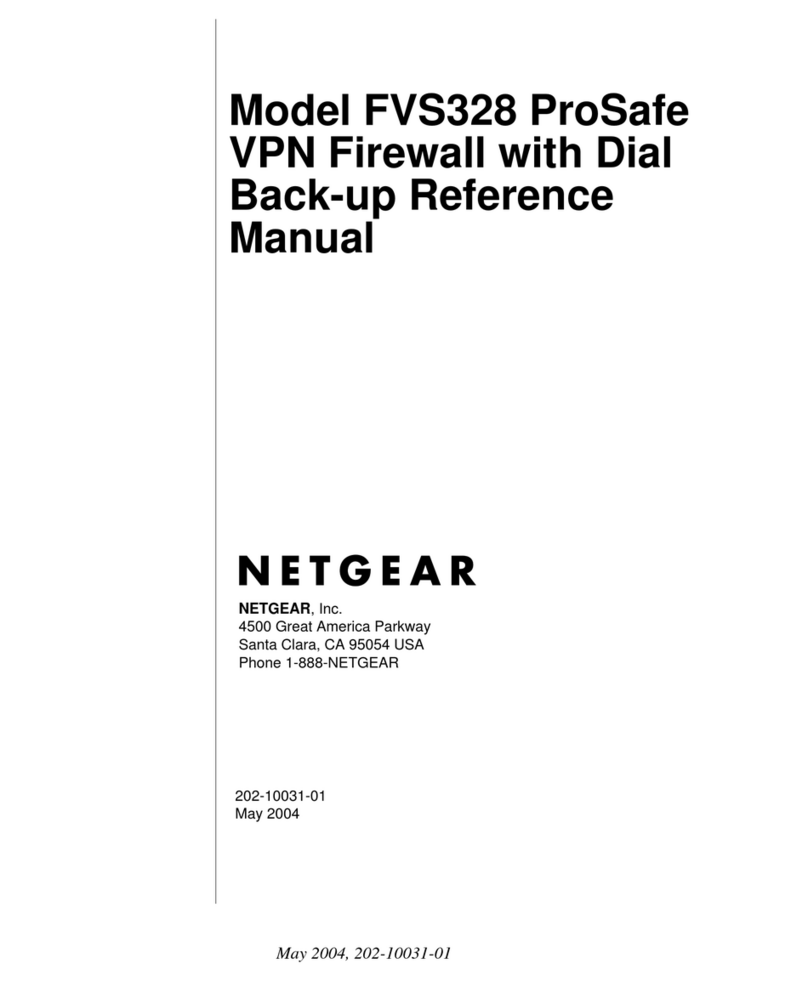 NETGEAR FVS328 - ProSafe VPN Firewall User manual NETGEAR FVS328 - ProSafe VPN Firewall User manual