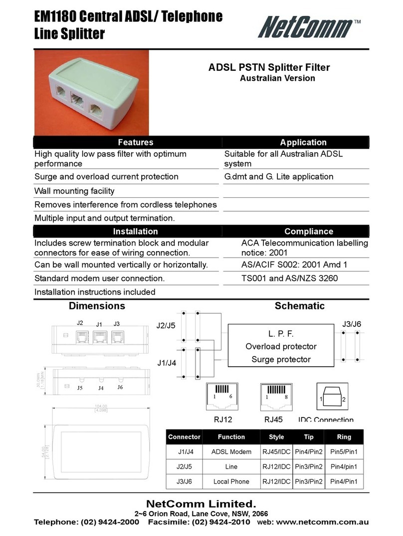 NetComm EM1180 Specifications