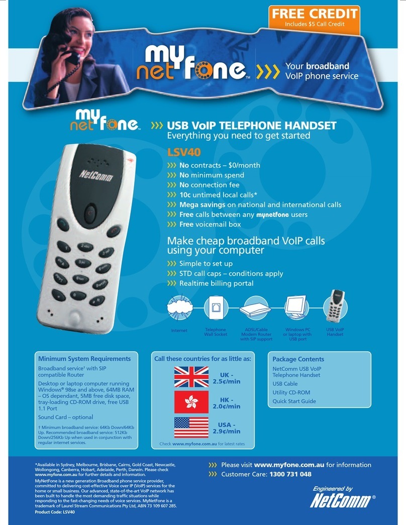 NetComm LSV40 Owner's manual