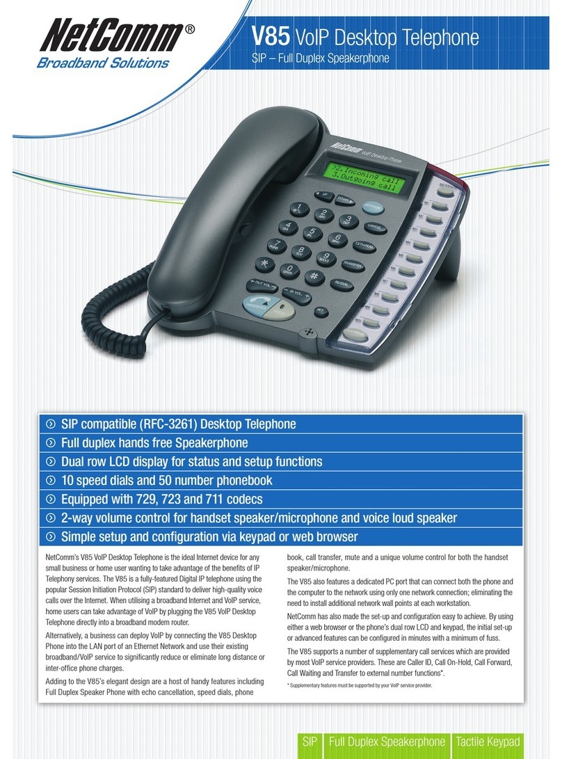 NetComm V85 Specifications