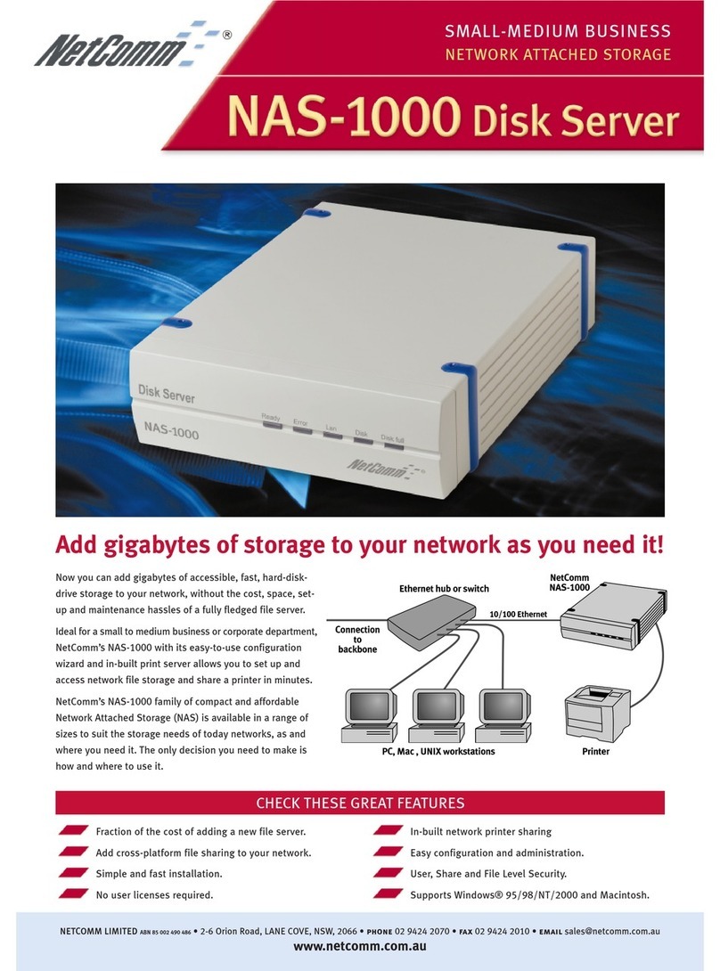 NetComm NAS-1000 Specifications NetComm NAS-1000 Specifications
