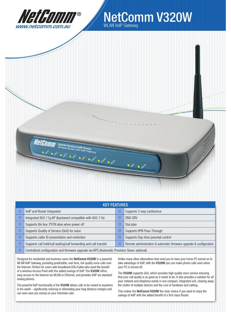 NetComm V320W User manual