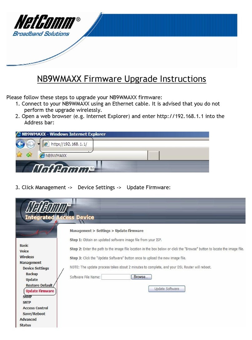 NetComm NB9WMAXX Quick start guide