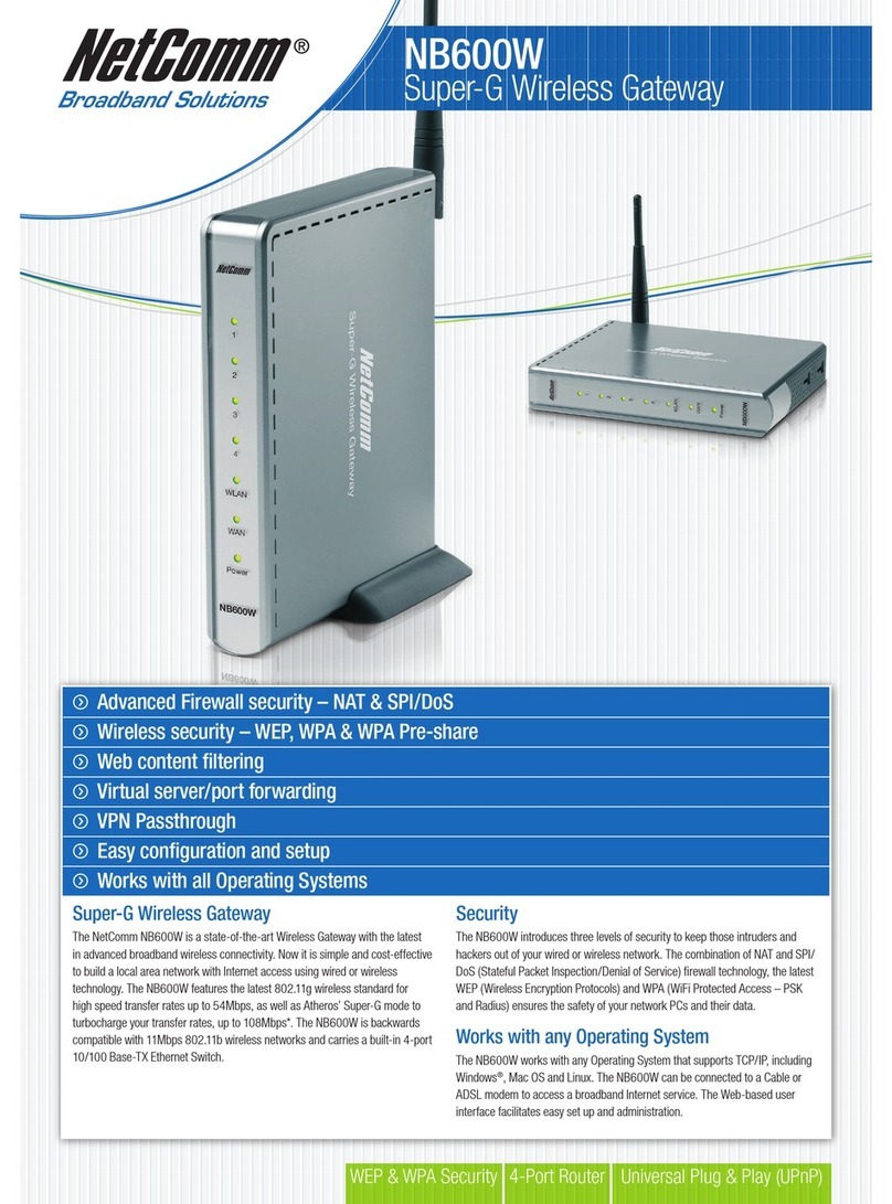 NetComm NB600W User manual NetComm NB600W User manual