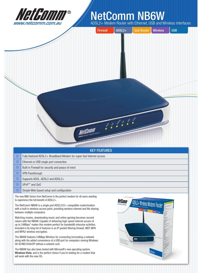 NetComm NB6W Specifications