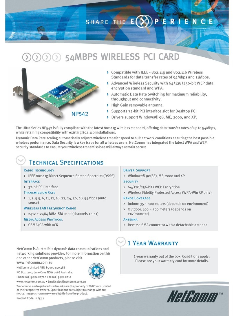 NetComm NP542 Technical specifications