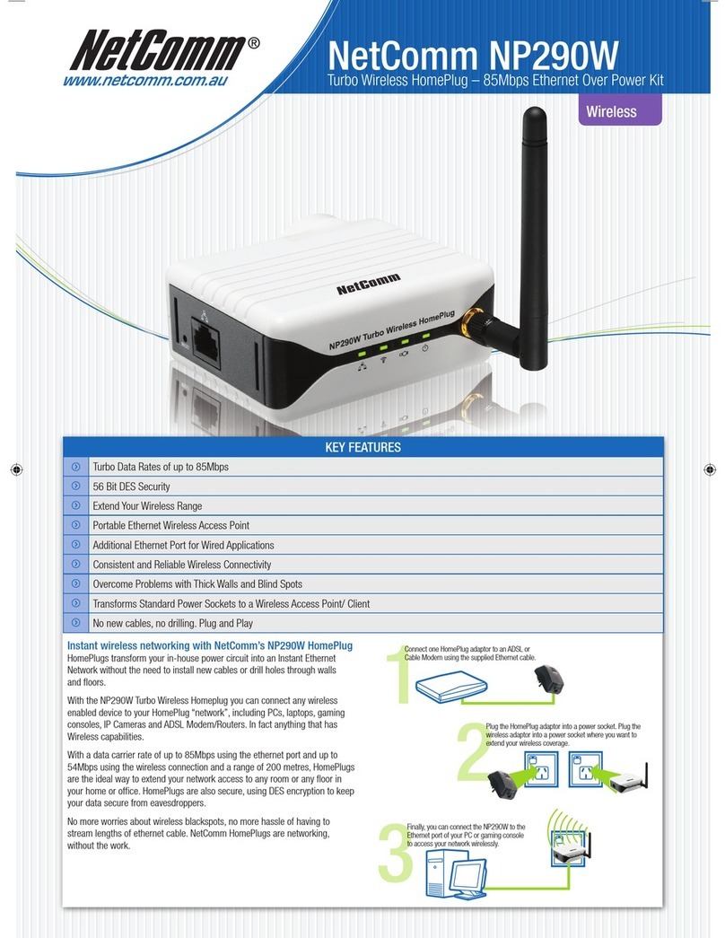 NetComm NP290W User manual