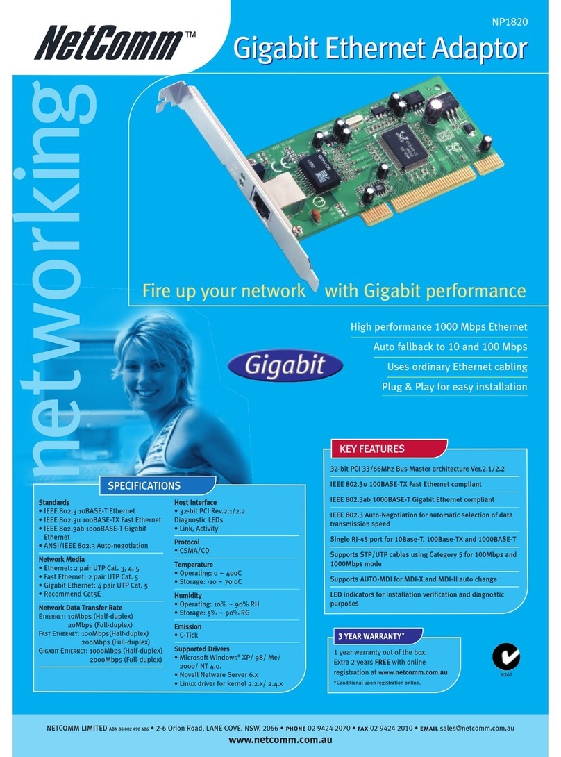 NetComm NP1820 User manual